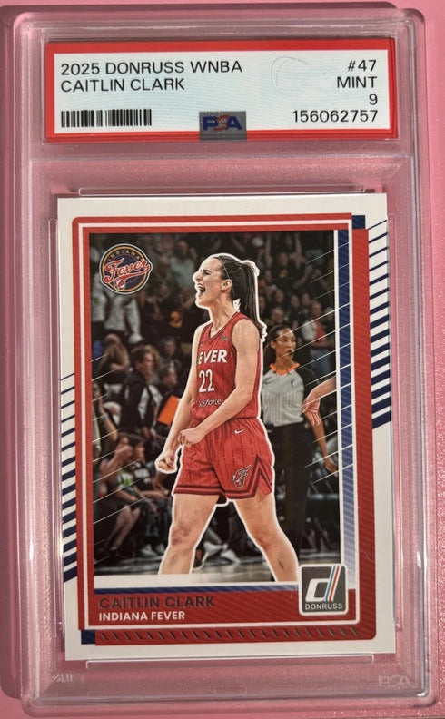 2025 Panini Donruss WNBA Caitlin Clark Base #47 PSA 9 Fever