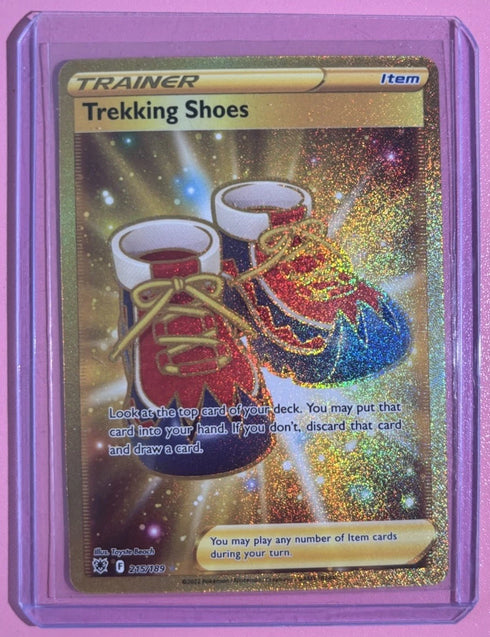 Trekking Shoes - 215/189 - Gold Secret Rare - SWSH: Astral Radiance - NM