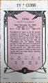 Ty Cobb 1984 Art Card Series