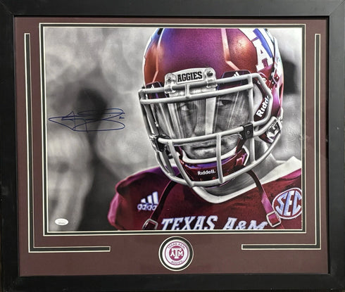 Texas A&M Aggies Johnny Manziel Signed Framed 16x20 Photo JSA