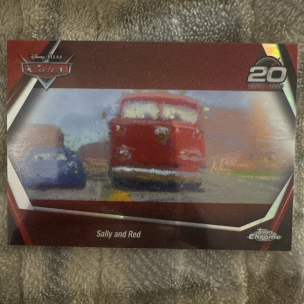 Topps Chrome Disney Cars 2008 Sally and Red #20 Non-Sport Trading Card