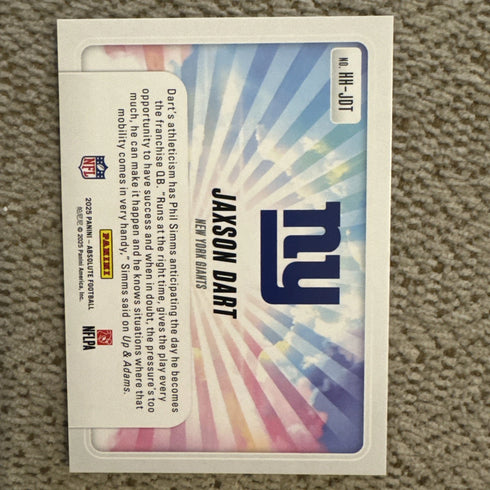2025 Panini Absolute - Hog Heaven Jaxson Dart #HH-JDT (RC)