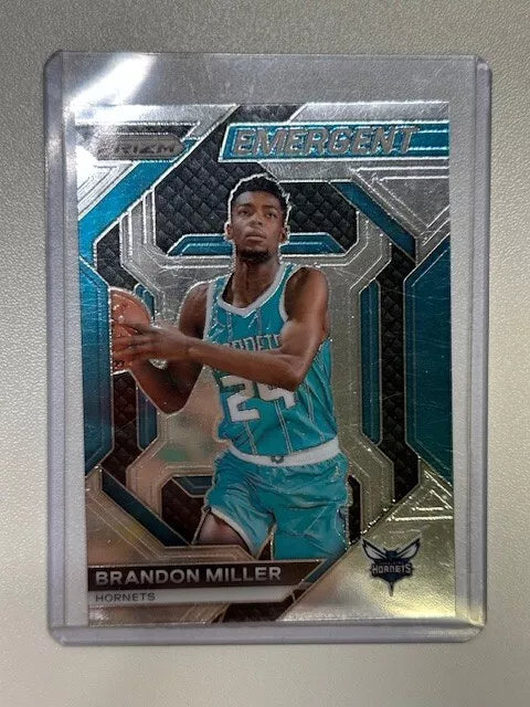 #17 Brandon Miller, Charlotte Hornets 2023-24 Panini Prizm Emergent