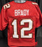 Custom Unsigned Tom Brady Red Jersey XL