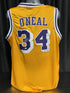 Los Angeles Lakers Shaquille O’Neal Signed Authentic Yellow Jersey Beckett