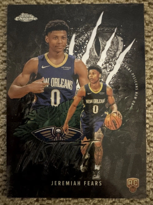 Jeremiah Fears 2025-2026 Topps Chrome Instict Rookie Card #INS-17 Pelicans