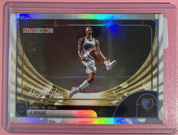 Topps 2025 NBA Hoops Highlights Ja Morant Memphis Grizzlies #264 Hologram