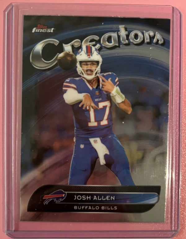 Topps Finest Creators Josh Allen Buffalo Bills Insert Football #CR-4