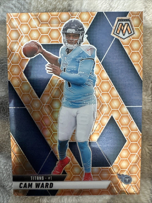 2025 Panini Mosaic Honeycomb Prizm Rookie Cam Ward #382 Tennessee Titans SP