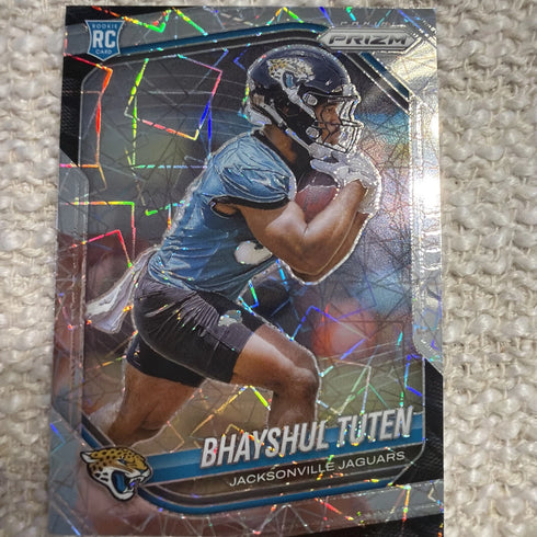 2025 Panini Prizm - Rookies Bhayshul Tuten #305 Lazer Prizm (RC)
