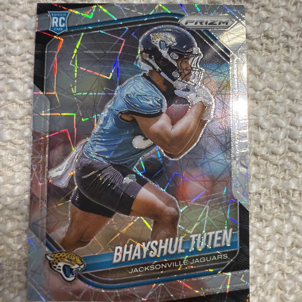 2025 Panini Prizm - Rookies Bhayshul Tuten #305 Lazer Prizm (RC)
