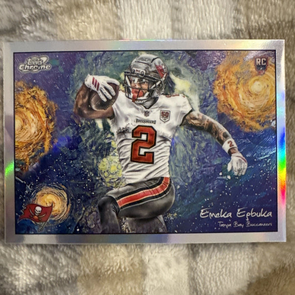 2025 Topps Cosmic Chrome Football Stars in the Night EMEKA EGBUKA #STN-8