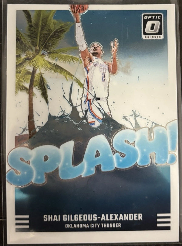 2024-25 Panini Donruss Optic - Splash! Shai Gilgeous-Alexander #6 Thunder