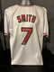 Reggie Smith St. Louis Cardinals Signed White Jersey SWAU COA