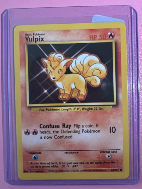 Pokémon TCG Vulpix Base Set 2 Unlimited Common Card 99/130