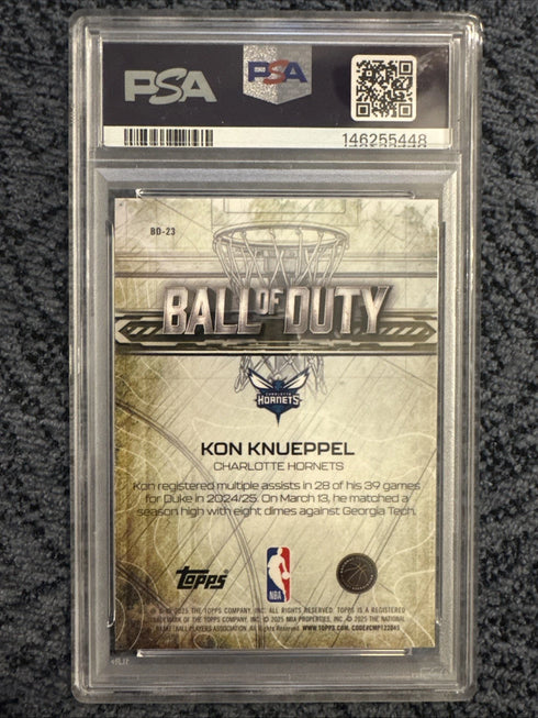 2025 Topps Chrome - Ball of Duty Kon Knueppel #BD-23 (RC) PSA 8