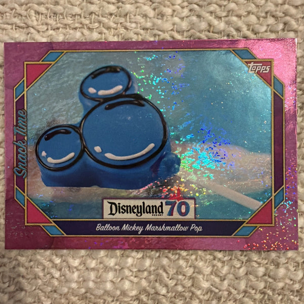 2025 Topps Disneyland 70th Anniversary Balloon Mickey Marshmallow Pop Foil #117