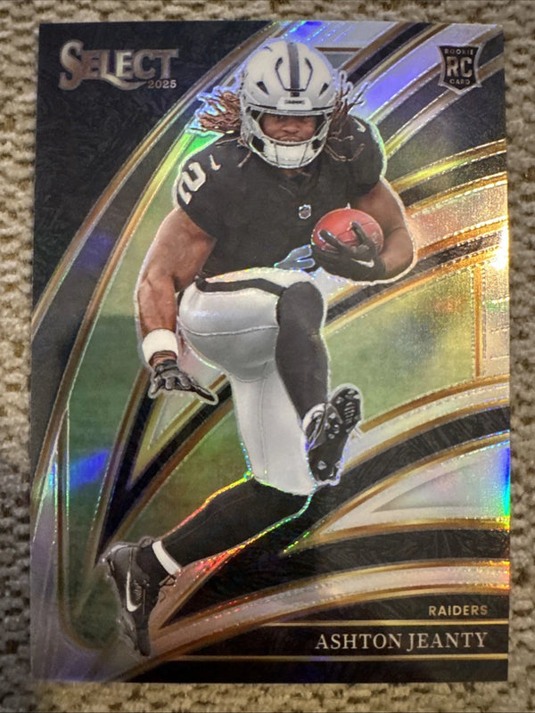 2025 Select Football Ashton Jeanty Silver Club Level #204 RC Las Vegas Raiders