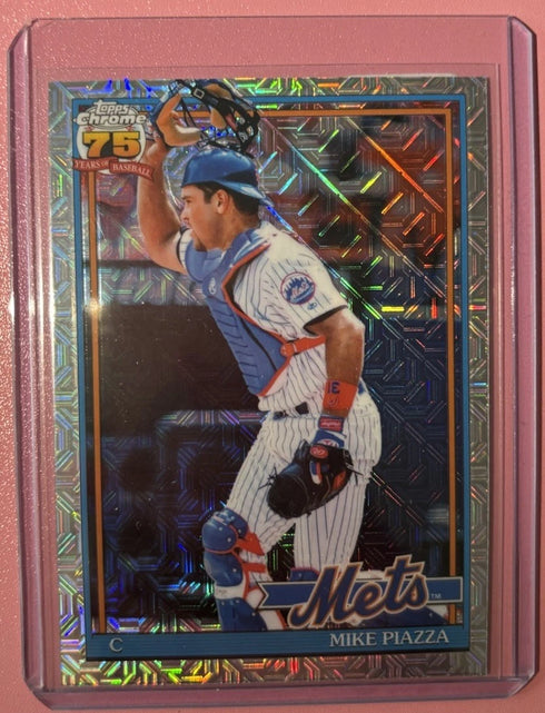 2026 Topps Series One 1 Mike Piazza Mets 1991 Chrome Mojo Refractor #91C-81