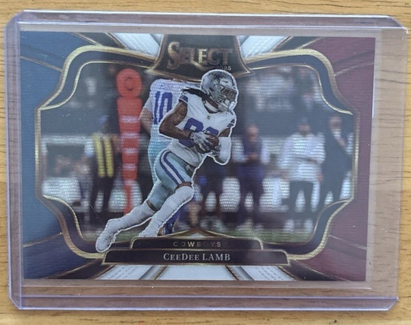 2025 Select Football Field Level /99 Ceedee Lamb Tri Color Prizm Card #498