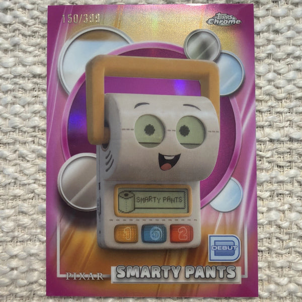 2026 Topps Chrome Debut Disney #198 Smarty Pants Pink Refractor /399