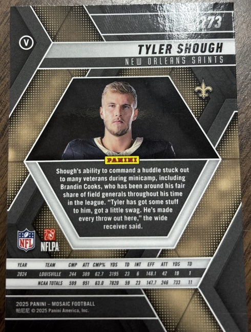 2025 Panini Mosaic - Rookie Variations Tyler Shough #273 (RC)