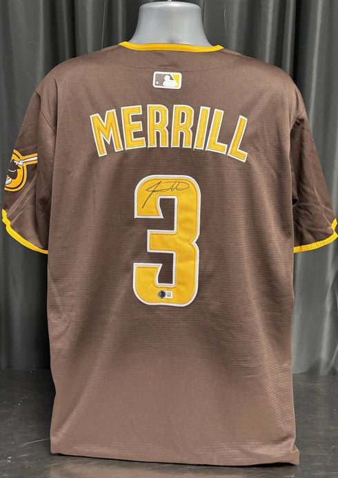 San Diego Padres Jackson Merrill Signed Nike Jersey Beckett Coa