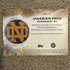 2025 Bowman Best University Jadarian Price Dual Patch Auto - Notre Dame
