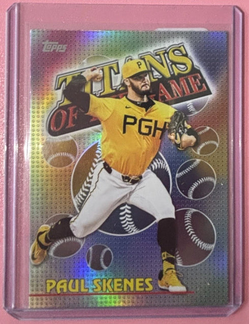 π₯ 2026 Topps Series 1 - Paul Skenes - HOLO FOIL - Titans of the Game Pirates