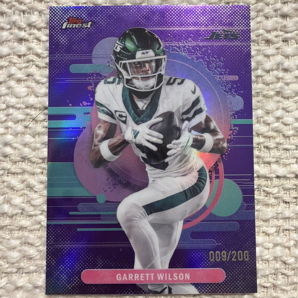 Topps Finest 2025 Garrett Wilson Purple #176 /200 New York Jets NFL Football