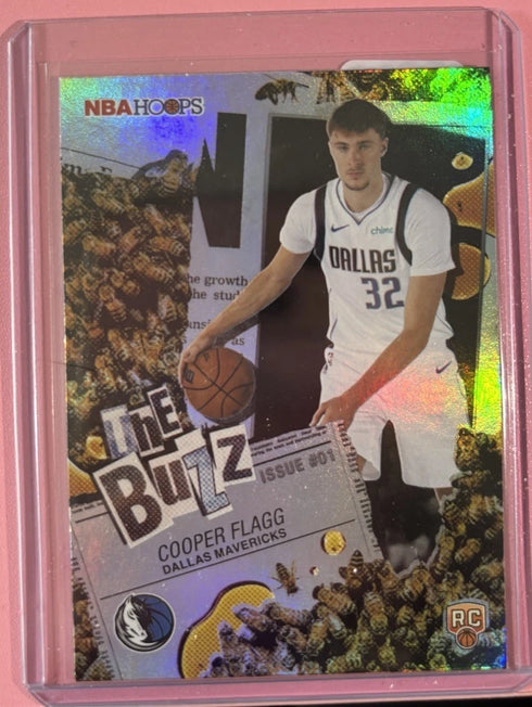 2025-26 Topps NBA Hoops #TB-1 Cooper Flagg The Buzz Green Parallel RC Mavericks