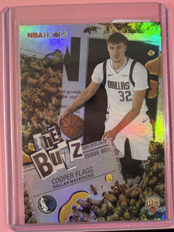 2025-26 Topps NBA Hoops #TB-1 Cooper Flagg The Buzz Green Parallel RC Mavericks
