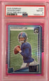 Panini Donruss 2025 Jaxson Dart #400 Optic Preview Pink PSA 8 Giants