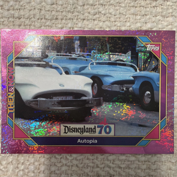 2025 Topps Disneyland 70th Anniversay Autopia #61 Pink Shimmer