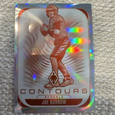 2025 Panini Phoenix Joe Burrow Contours Insert #7 Bengals NFL Original Football