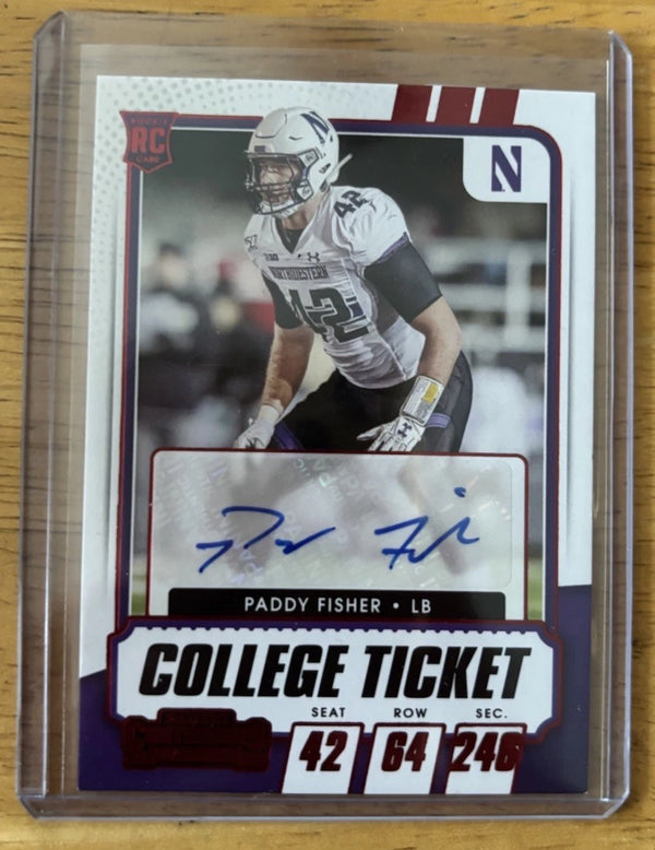 2021 Panini Contenders Draft Picks - College Ticket Autographs Paddy Fisher #178