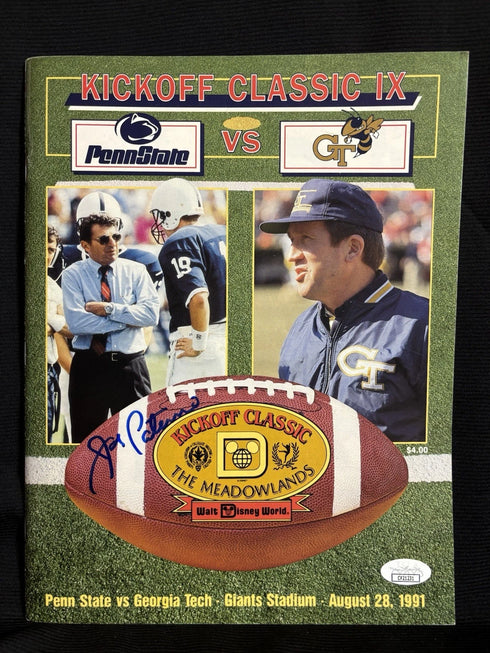 Penn State Joe Paterno Signed 1991 Program With JSA COA