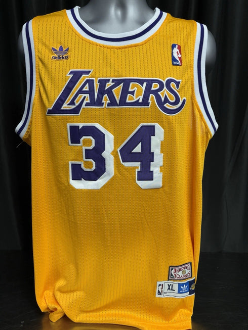 Los Angeles Lakers Shaquille O’Neal Signed Authentic Yellow Jersey Beckett
