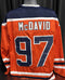 Custom Unsigned Conor McDavid Orange Jersey XL