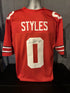 Sonny Styles Signed Ohio State Red Custom Jersey Prime Time COA