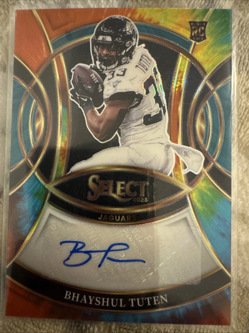 2025 Panini Select Prizm Auto Bhayshul Tuten #RSI-BTN Jaguars /25