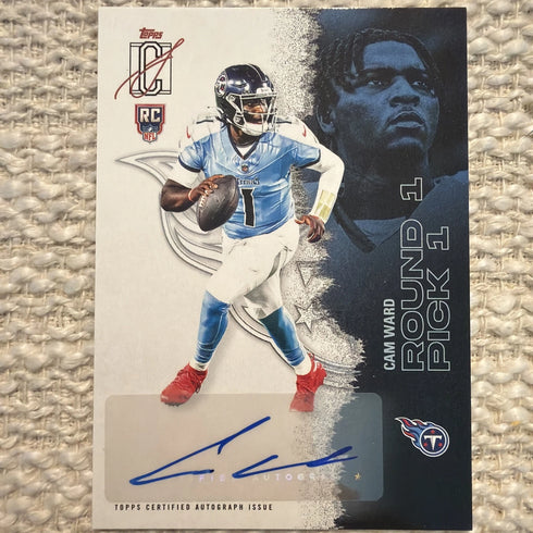 Topps Signature Class Cam Ward 2025 #101 Rookie Autograph Tennessee Titans