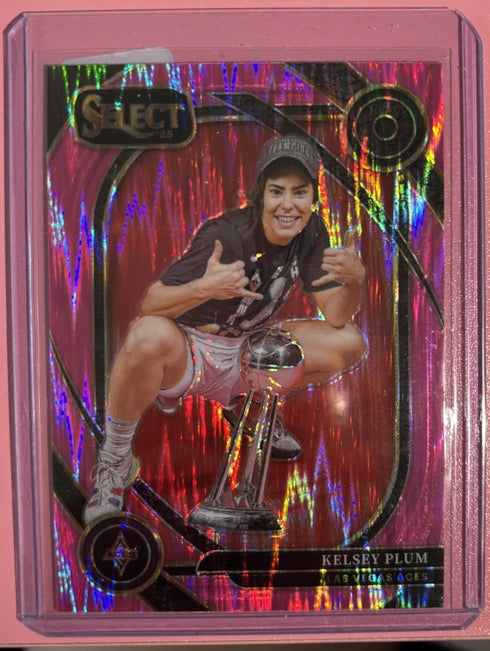 2025 WNBA Select Red Flash Prizm Kelsey Plum #245