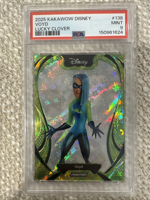2025 Kakawow Disney Voyd Lucky Clover #138 /395 PSA 9