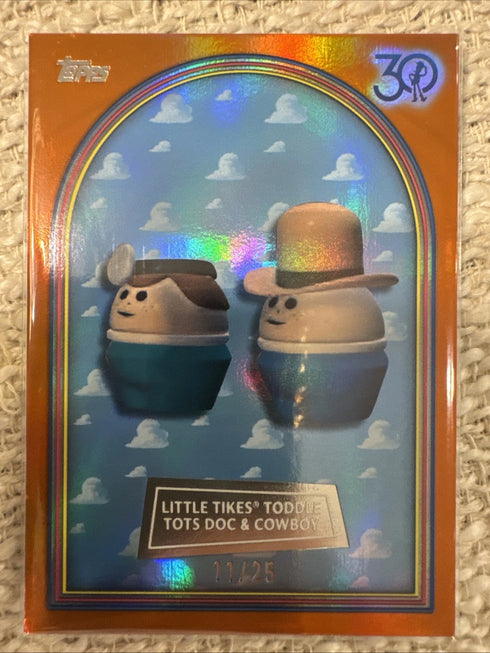 2025 Topps Toy Story 30th Anniversary Little Tike Toddle Tots Doc Orange /25