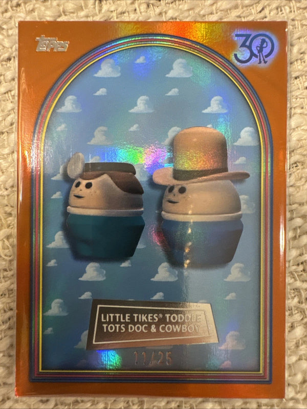 2025 Topps Toy Story 30th Anniversary Little Tike Toddle Tots Doc Orange /25