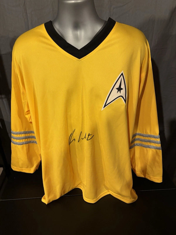 William Shatner Autographed Star Trek Jersey Long Sleeve