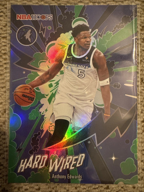 Topps NBA Hoops Hard Wired Anthony Edwards HW-4 Insert Timberwolves