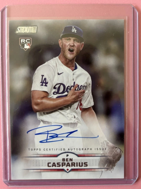 Ben Casparius Topps 2025 Stadium Club Rookie Autograph Dodgers #SCBA-BCA