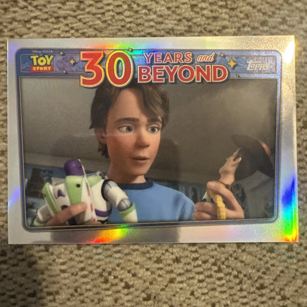 2025 Topps 30 Years of Toy Story COLLEGE-BOUND ANDY 30 Years and Beyond #30Y-24